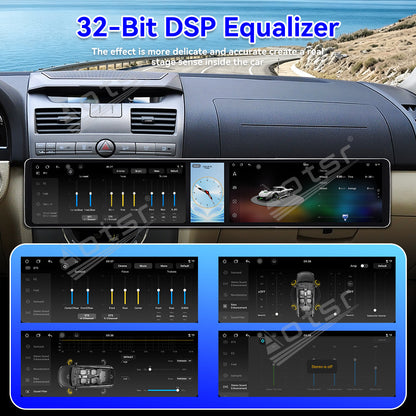 Aotsr Dual 12.3 inch Car Radio for SsangYong Rexton 2006-2012 with 7870 Octa Core Chip, Ultra HD 2400*900 Touch Screen, Wireless CarPlay, Bluetooth 5.0, GPS Navigation, 4G Network, OEM Upgrade Multimedia System