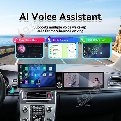 Aotsr Dual Screen 13.1 inch+12.3 inch Android 15 Carplay Car Radio for Volvo S60 2011-2019 Car GPS Navigation Multimedia