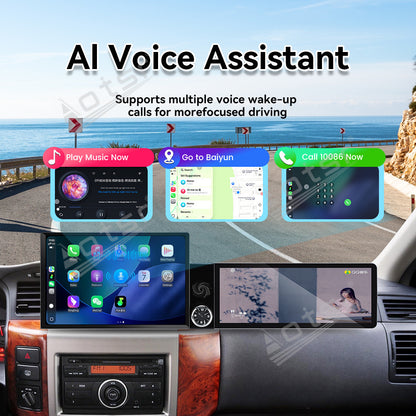 Aotsr Dual Screen 13.1 inch+12.3 inch Android 15 Carplay Car Radio for Nissan Safari Y61 2004-2012 Car GPS Navigation Multimedia
