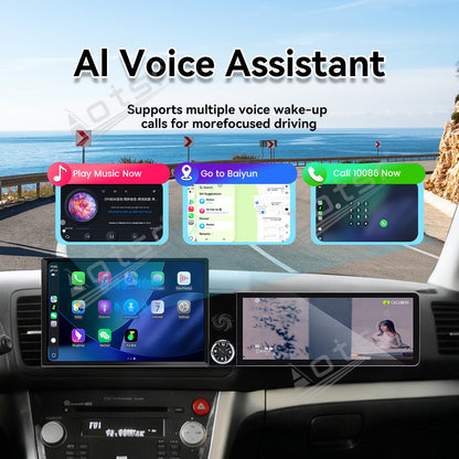 Aotsr Dual Screen 13.1 inch+12.3 inch Android 15 Carplay Car Radio for Subaru Legacy/Outback 2004-2009 Car GPS Navigation Multimedia
