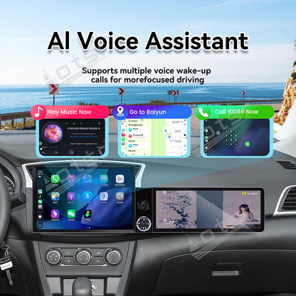 Aotsr Dual Screen 13.1 inch+12.3 inch Android 15 Carplay Car Radio for Nissan Sylphy 2020-2025 Car GPS Navigation Multimedia