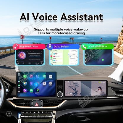 Aotsr Dual Screen 13.1 inch+12.3 inch Android 15 Carplay Car Radio for KIA K3 2012-2019 Car GPS Navigation Multimedia