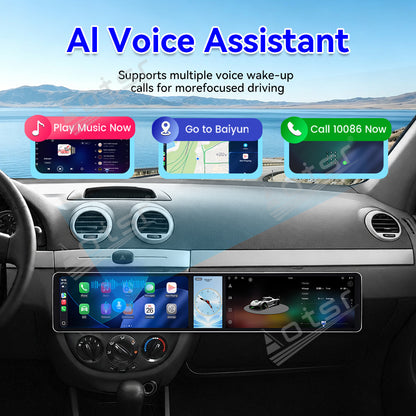 Aotsr Dual 12.3 inch Car Radio for Buick Excelle HRV 2004-2008 with 7870 Octa Core Chip Ultra HD 2400*900 Touch Screen Wireless CarPlay Bluetooth 5.0 GPS Navigation 4G Network OEM Upgrade Multimedia System