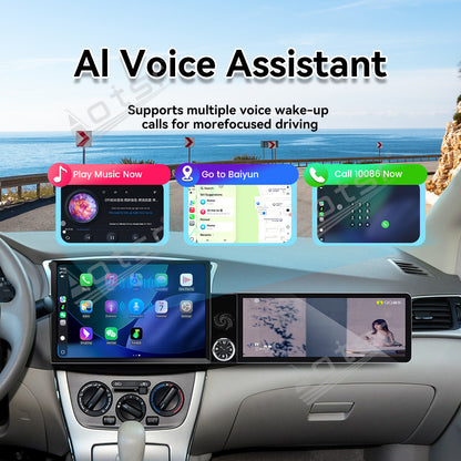 Aotsr Dual Screen 13.1 inch+12.3 inch Android 15 Carplay Car Radio for Nissan Sylphy 2012-2019 Car GPS Navigation Multimedia