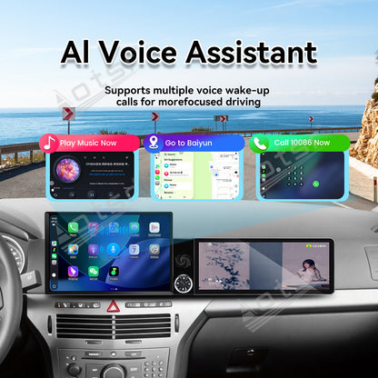 Aotsr Dual Screen 13.1 inch+12.3 inch Android 15 Carplay Car Radio for Opel Zafira/Astra 2004-2014 Car GPS Navigation Multimedia