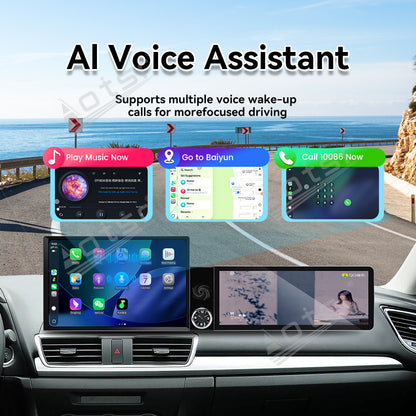 Aotsr Dual Screen 13.1 inch+12.3 inch Android 15 Carplay Car Radio for Mazda 3 2010-2015 Car GPS Navigation Multimedia