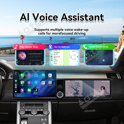 Aotsr Dual Screen 13.1 inch+12.3 inch Android 15 Carplay Car Radio for Land Rover Range Rover Evoque 2016-2018 Car GPS Navigation Multimedia