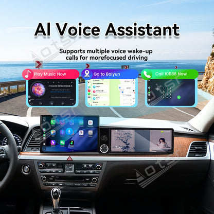 Aotsr Dual Screen 13.1 inch+12.3 inch Android 15 Carplay Car Radio for Hyundai Genesis 2013-2016 Car GPS Navigation Multimedia