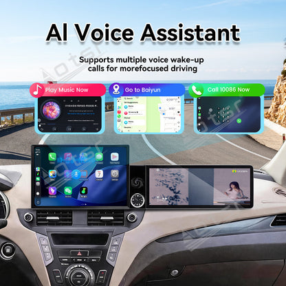 Aotsr Dual Screen 13.1 inch+12.3 inch Android 15 Carplay Car Radio for Hyundai IX45 2013-2017 Car GPS Navigation Multimedia