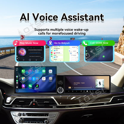 Aotsr Dual Screen 13.1 inch+12.3 inch Android 15 Carplay Car Radio for BMW 7 Series G11 G12 2015-2018 EVO Car GPS Navigation Multimedia
