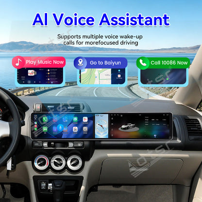 Aotsr Dual 12.3 inch Car Radio for Honda Fit/City/EVERUS S1 2002-2015 with 7870 Octa Core Chip, Ultra HD 2400*900 Touch Screen, Wireless CarPlay, Bluetooth 5.0, GPS Navigation, 4G Network, OEM Upgrade Multimedia System