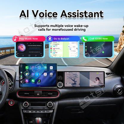 Aotsr Dual Screen 13.1 inch+12.3 inch Android 15 Carplay Car Radio for Hyundai ENCINO 2018-2020 Car GPS Navigation Multimedia