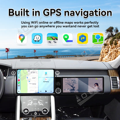 Aotsr Dual Screen 13.1 inch+12.3 inch Android 15 Carplay Car Radio for Land Rover Range Rover Executive 2018-2022 Car GPS Navigation Multimedia