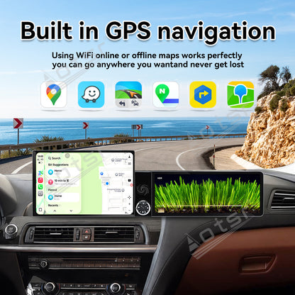 Aotsr Dual Screen 13.1 inch+12.3 inch Android 15 Carplay Car Radio for BMW 6 Series 2009-2016 Car GPS Navigation Multimedia