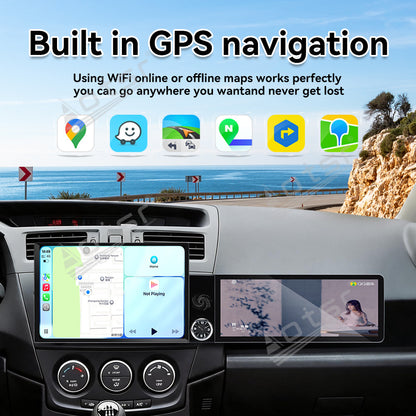 Aotsr Dual Screen 13.1 inch+12.3 inch Android 15 Carplay Car Radio for Mazda 5 2011-2015 Car GPS Navigation Multimedia
