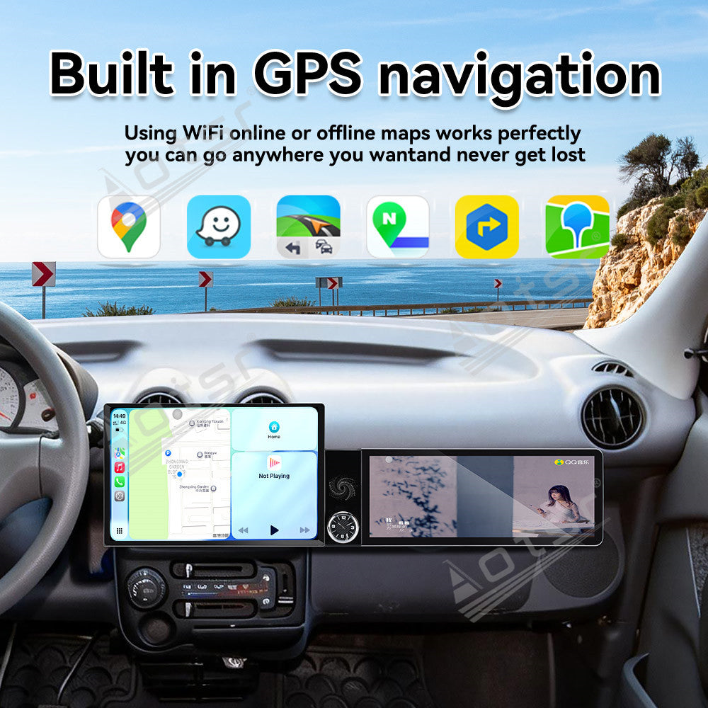 Aotsr Dual Screen 13.1 inch+12.3 inch Android 15 Carplay Car Radio for Hyundai Santro 2006-2015 Car GPS Navigation Multimedia