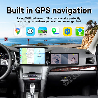 Aotsr Dual Screen 13.1 inch+12.3 inch Android 15 Carplay Car Radio for Subaru Legacy;Subaru Outback 2010-2014 Car GPS Navigation Multimedia