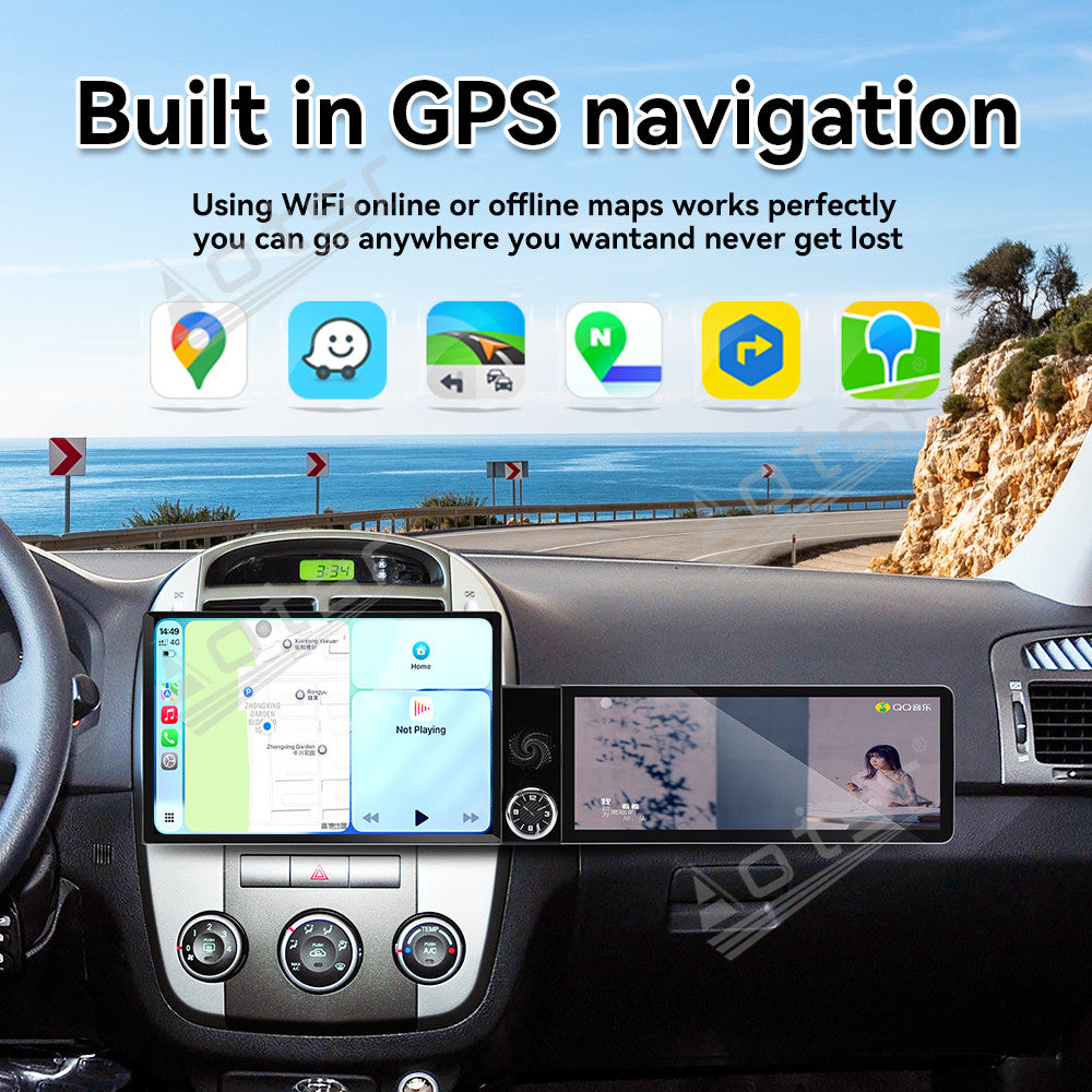 Aotsr Dual Screen 13.1 inch+12.3 inch Android 15 Carplay Car Radio for KIA Cerato 2006-2012 Car GPS Navigation Multimedia
