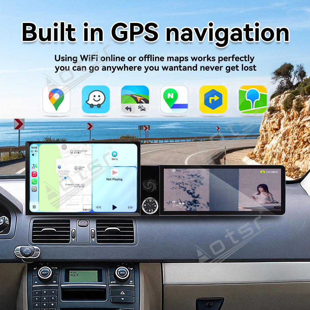Aotsr Dual Screen 13.1 inch+12.3 inch Android 15 Carplay Car Radio for Volvo XC90 2004-2014 Car GPS Navigation Multimedia