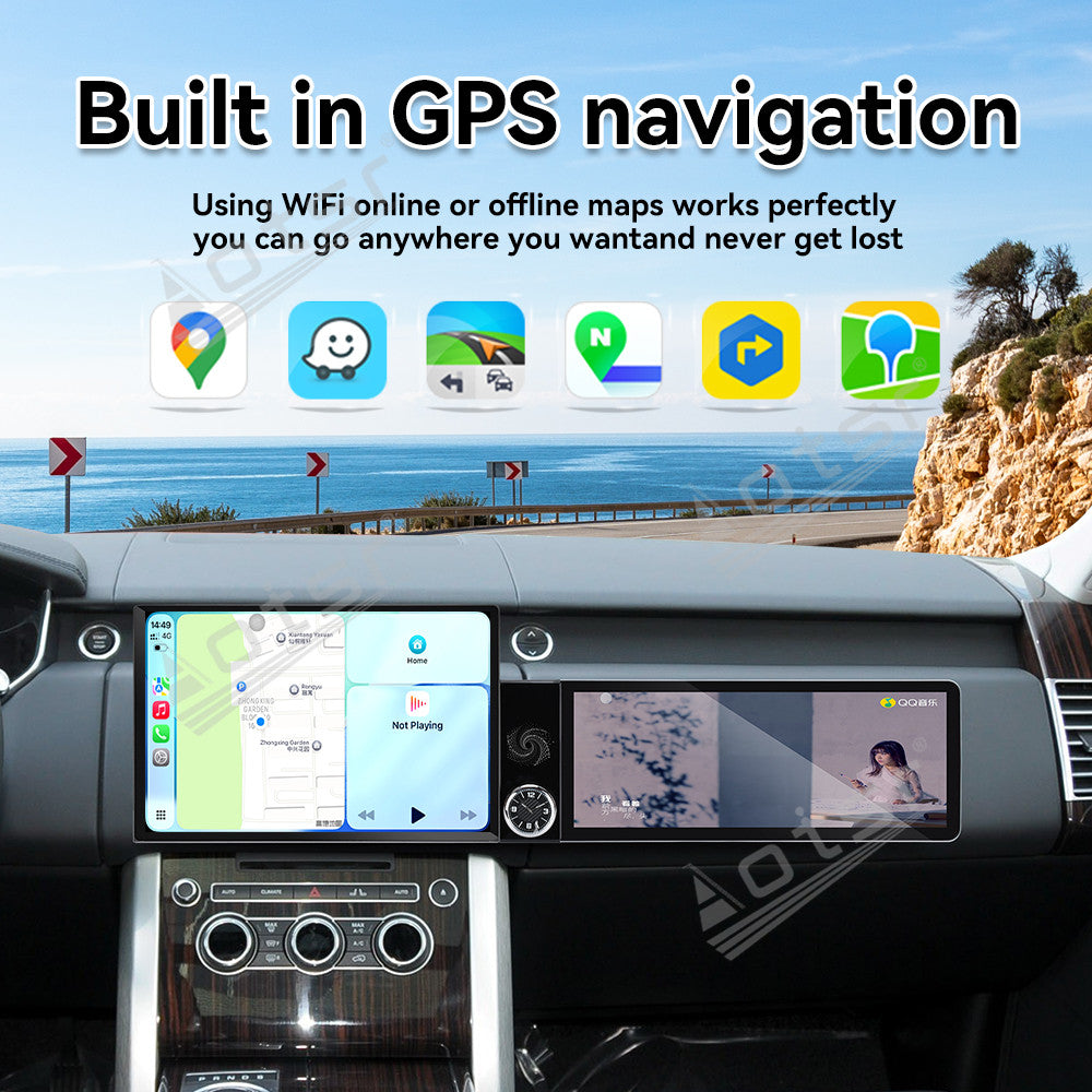 Aotsr Dual Screen 13.1 inch+12.3 inch Android 15 Carplay Car Radio for Land Rover Range Rover Executive 2013-2016 Car GPS Navigation Multimedia