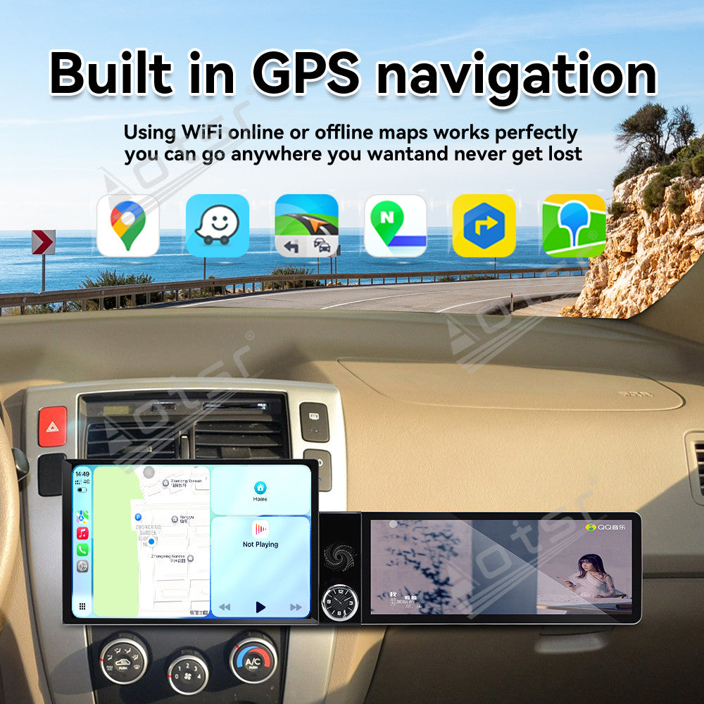 Aotsr Dual Screen 13.1 inch+12.3 inch Android 15 Carplay Car Radio for Hyundai Tucson 2009-2013 Car GPS Navigation Multimedia