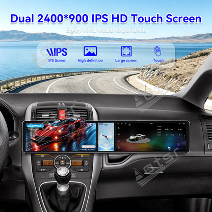 Aotsr Dual 12.3 inch Car Radio for Toyota Auris 2006-2011 with 7870 Octa Core Chip Ultra HD 2400*900 Touch Screen Wireless CarPlay Bluetooth 5.0 GPS Navigation
