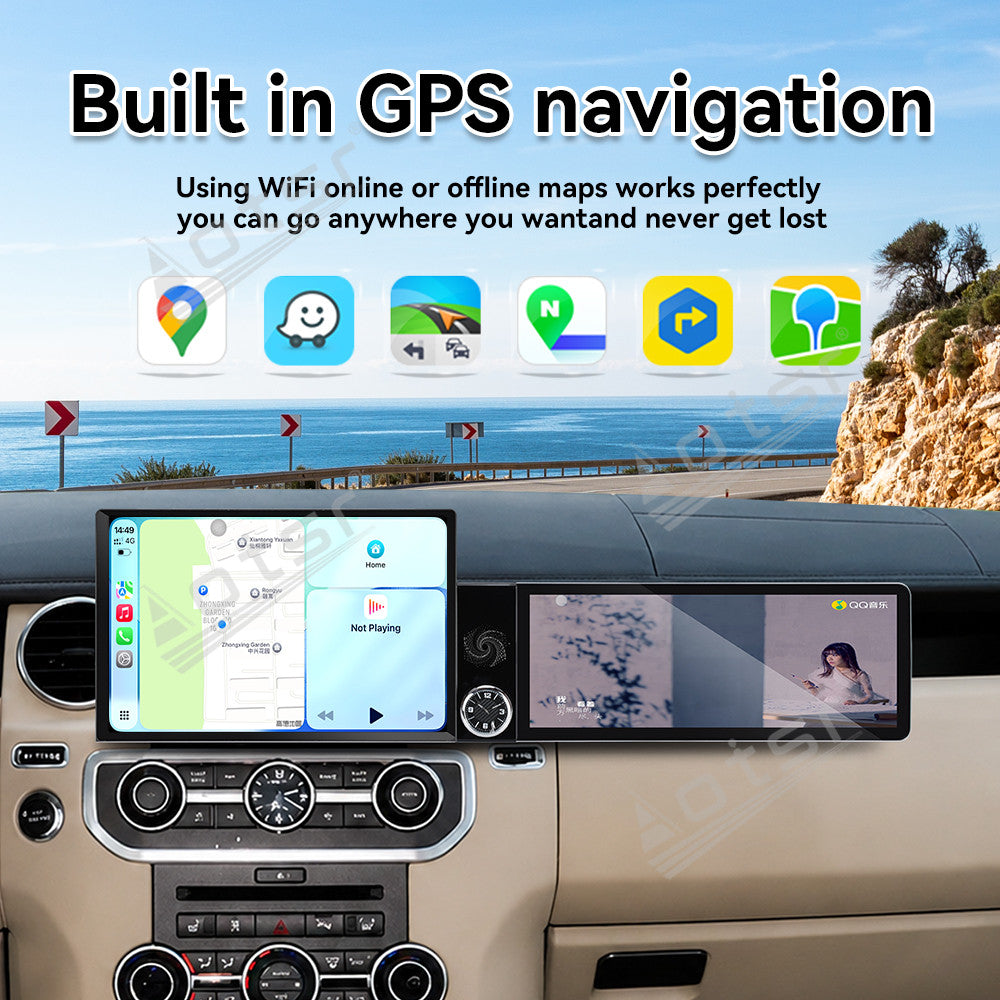 Aotsr Dual Screen 13.1 inch+12.3 inch Android 15 Carplay Car Radio for Land Rover Discovery 4 2010-2016 Car GPS Navigation Multimedia