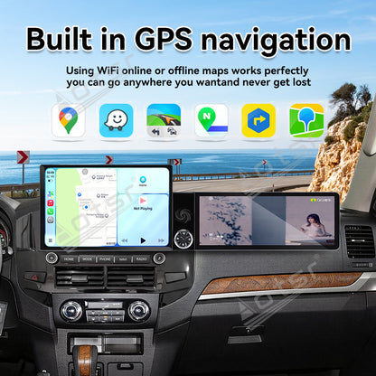 Aotsr Dual Screen 13.1 inch+12.3 inch Android 15 Carplay Car Radio for Mitsubishi Pajero 2009 Car GPS Navigation Multimedia