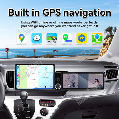 Aotsr Dual Screen 13.1 inch+12.3 inch Android 15 Carplay Car Radio for KIA Ray 2011-2017 Car GPS Navigation Multimedia