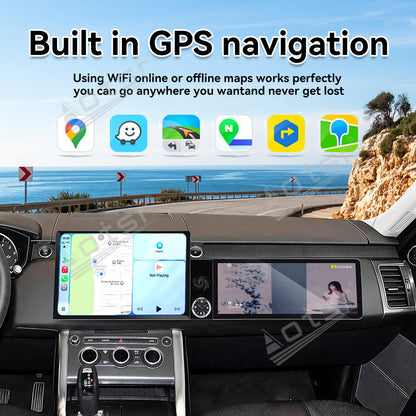 Aotsr Dual Screen 13.1 inch+12.3 inch Android 15 Carplay Car Radio for Land Rover Range Rover Sport 2016-2017 Car GPS Navigation Multimedia