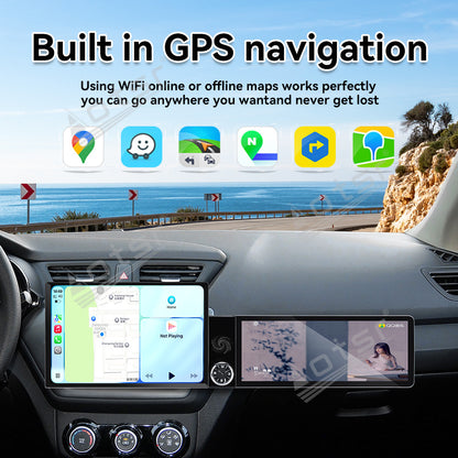 Aotsr Dual Screen 13.1 inch+12.3 inch Android 15 Carplay Car Radio for KIA K2 2011-2016 Car GPS Navigation Multimedia