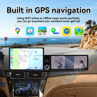 Aotsr Dual Screen 13.1 inch+12.3 inch Android 15 Carplay Car Radio for Hyundai Sonata 2011-2015 Car GPS Navigation Multimedia