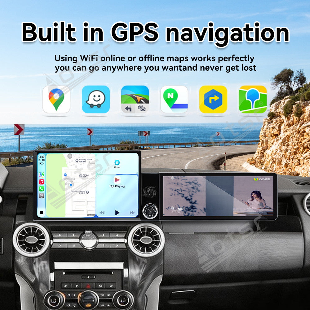 Aotsr Dual Screen 13.1 inch+12.3 inch Android 15 Carplay Car Radio for Land Rover Discovery 4 2012-2016 Car GPS Navigation Multimedia