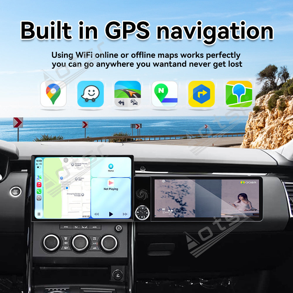 Aotsr Dual Screen 13.1 inch+12.3 inch Android 15 Carplay Car Radio for Land Rover Discovery 5 2017-2019 Car GPS Navigation Multimedia