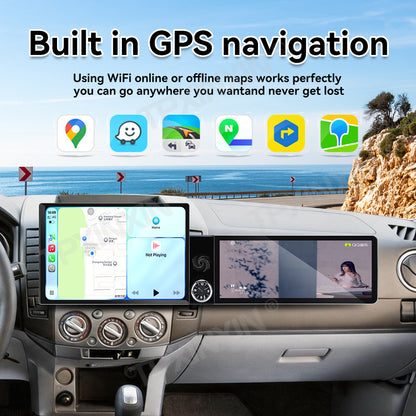 Aotsr Dual Screen 13.1 inch+12.3 inch Android 15 Carplay Car Radio for Mazda BT-50 2006-2012 and for Ford Expedition 2006-2012 Car GPS Navigation Multimedia