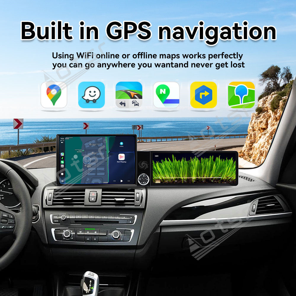Aotsr Dual Screen 13.1 inch+12.3 inch Android 15 Carplay Car Radio for BMW 1/2 Series F20/F21 2012-2017 EVO Car GPS Navigation Multimedia