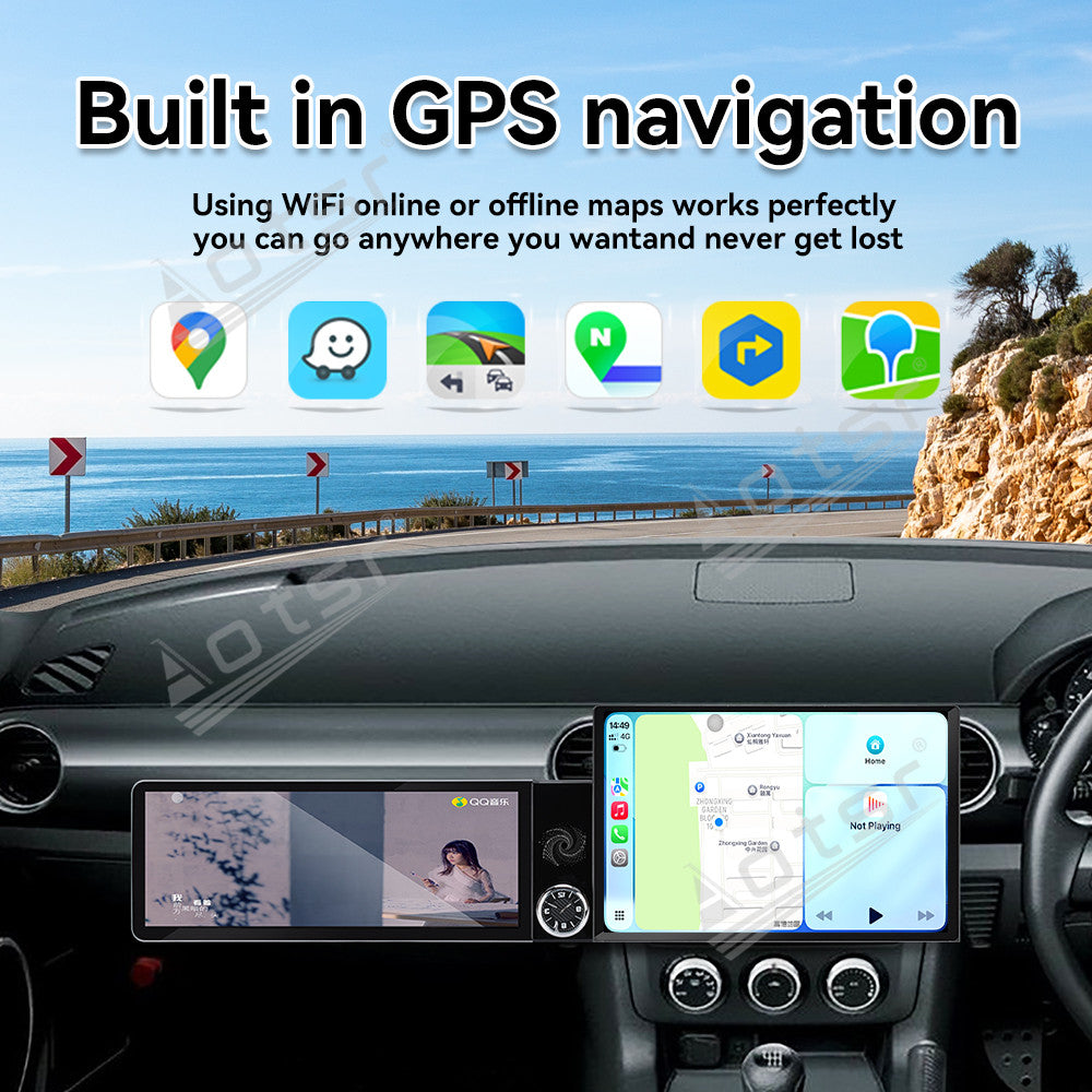 Aotsr Dual Screen 13.1 inch+12.3 inch Android 15 Carplay Car Radio for Mazda MX5 2005-2015 Car GPS Navigation Multimedia