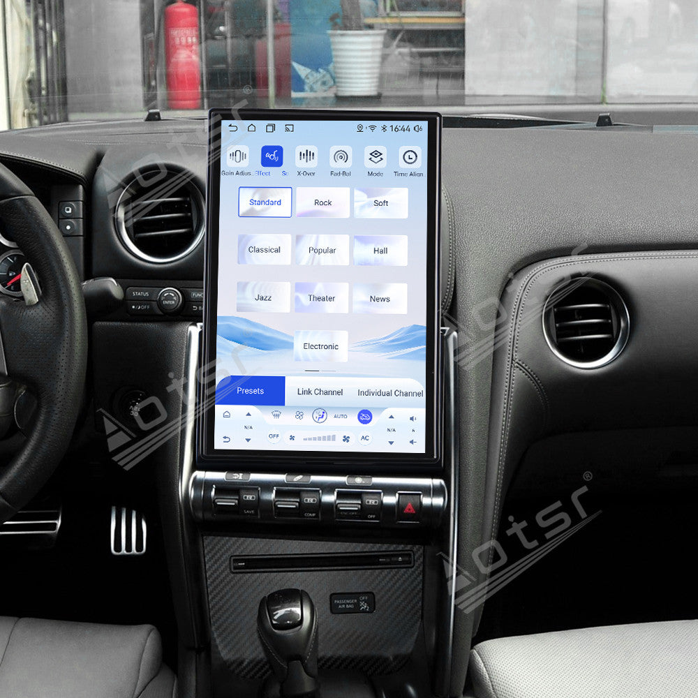 Aotsr 14.5 inch Android Auto Carplay Car For Nissan GT-R GTR 2009-2017 LHD RHD Smart GPS Navi Car Radio Stereo Player DSP Tape Recorder
