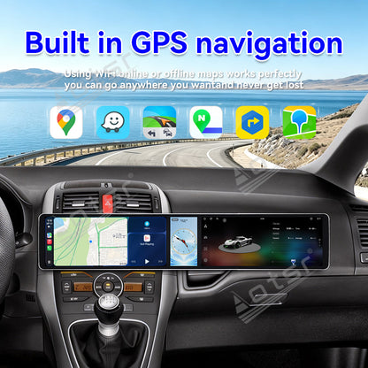 Aotsr Dual 12.3 inch Car Radio for Toyota Auris 2006-2011 with 7870 Octa Core Chip Ultra HD 2400*900 Touch Screen Wireless CarPlay Bluetooth 5.0 GPS Navigation