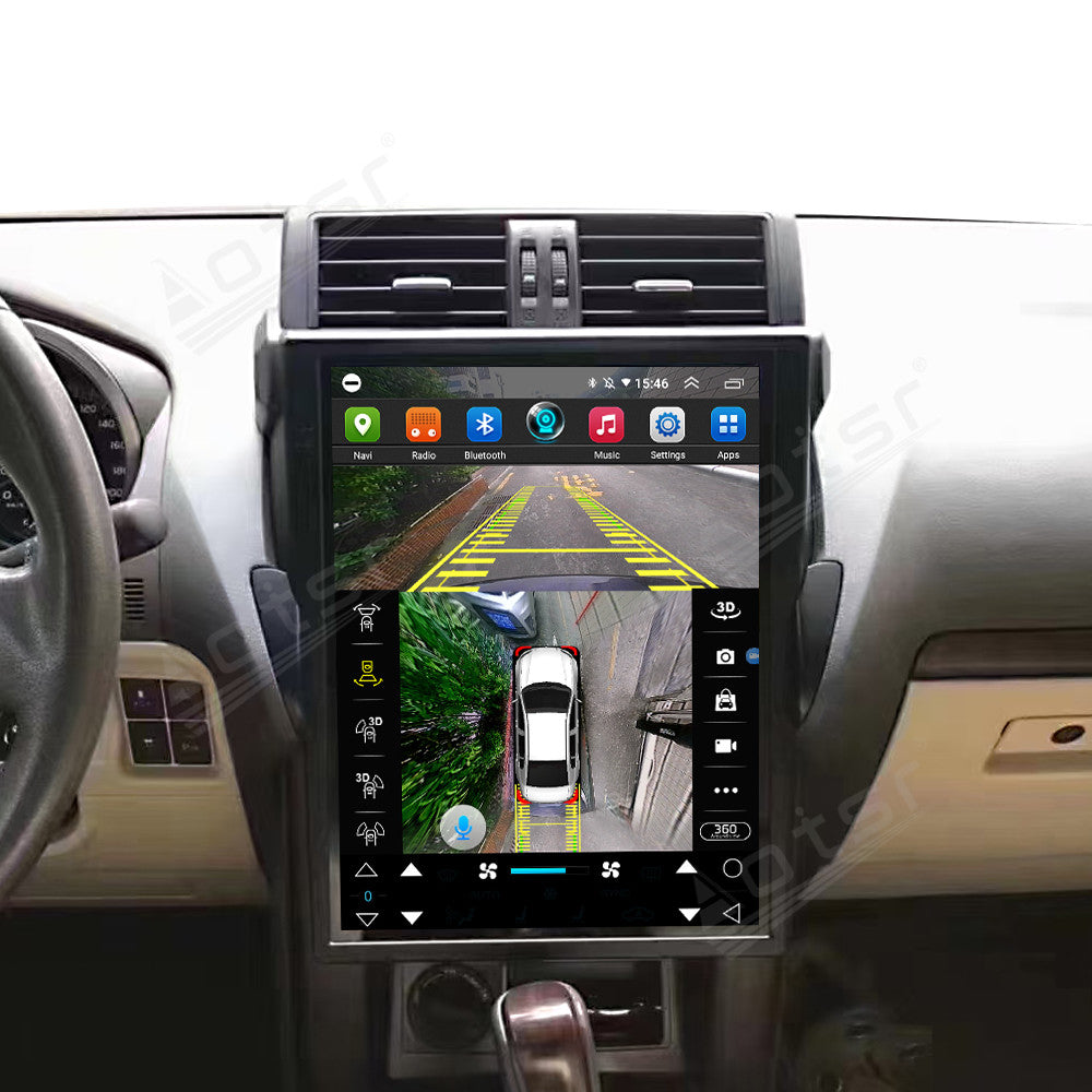 15 Inch Tesla Screen For Toyota Prado 2014-2017 Android 13.0 Car Radio Player GPS Navi Auto Stereo Multimedia Video DSP Carplay 4G SIM