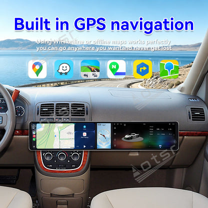 Aotsr Dual 12.3 inch Car Radio for Buick GL8 2005-2012 with 7870 Octa Core Chip Ultra HD 2400*900 Touch Screen Wireless CarPlay Bluetooth 5.0 GPS Navigation 4G Network OEM Upgrade Multimedia System