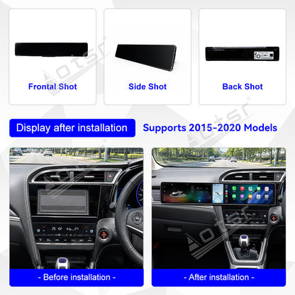 Aotsr Dual 12.3 inch Car Radio for Honda Shuttle 2015-2020 with 7870 Octa Core Chip, Ultra HD 2400*900 Touch Screen, Wireless CarPlay, Bluetooth 5.0, GPS Navigation, 4G Network, OEM Upgrade Multimedia System