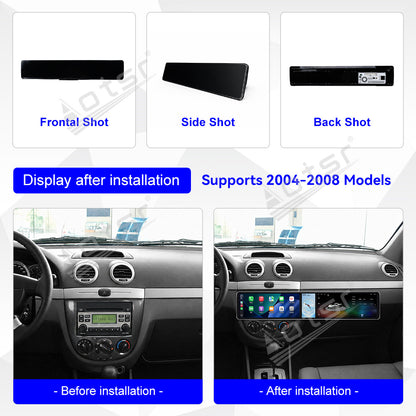 Aotsr Dual 12.3 inch Car Radio for Buick Excelle HRV 2004-2008 with 7870 Octa Core Chip Ultra HD 2400*900 Touch Screen Wireless CarPlay Bluetooth 5.0 GPS Navigation 4G Network OEM Upgrade Multimedia System