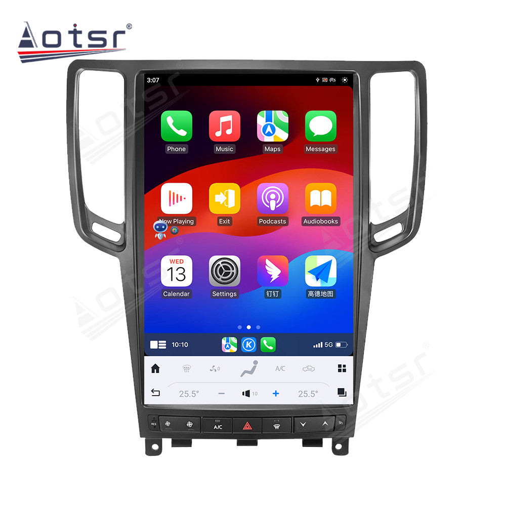 14.4 Inch Android 13.0 Tesla Screen For Infiniti G37 2007-2013 Audio Radio Receiver Stereo Multimedia Player Head Unit