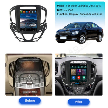 Tesla Screen For  Buick Larcosse 2013-2017 Android 13.0 Car Radio Player GPS Navi Auto Stereo Multimedia Video DSP Carplay 4G SIM