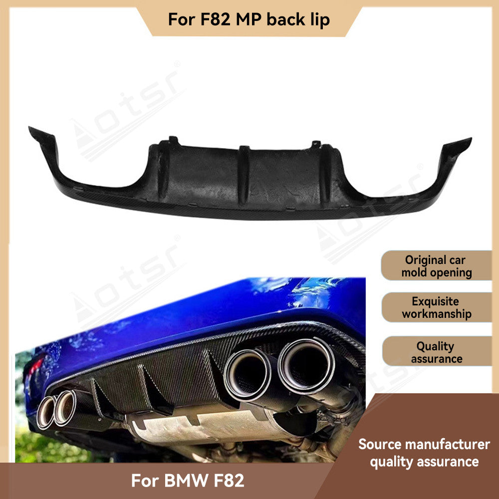 For BMW M4 F82 MP 2013-2021 Carbon fiber back lip Rear spoiler Tail lip