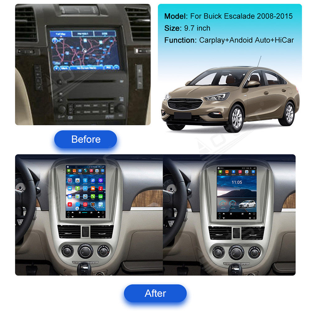 Buick Excelle (2008-2015) Carplay Original Car Upgrade 9.7 Inch Tesla-style Screen Carplay