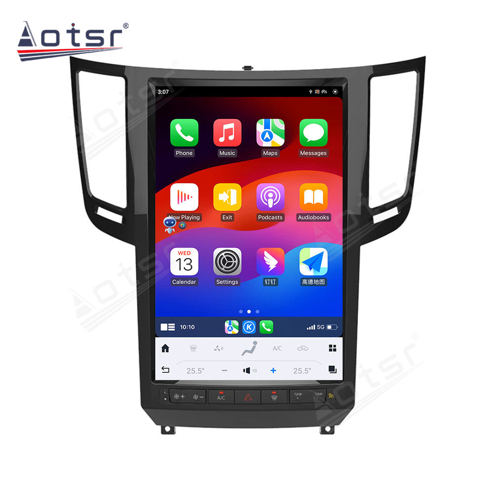 14.4 Inch Android 13.0 Tesla Screen For Infiniti QX70 2013-2019 Audio Radio Receiver Stereo Multimedia Player Head Unit