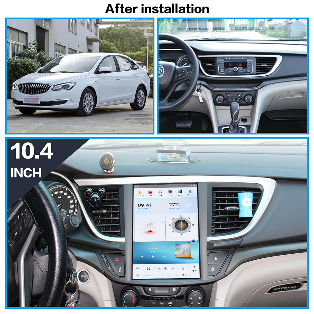 For Buick Excelle XT 10.4 Inch Tesla-style Carplay Screens 2015