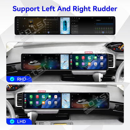 Aotsr Dual 12.3 inch Car Radio for Honda Freed 2008-2013 with 7870 Octa Core Chip, Ultra HD 2400*900 Touch Screen, Wireless CarPlay, Bluetooth 5.0, GPS Navigation, 4G Network, OEM Upgrade Multimedia System
